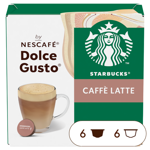 STARBUCKS® Caffe Latte Æske med kapsler