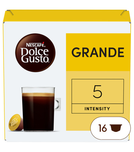 Front view of Grande (16 pods) box